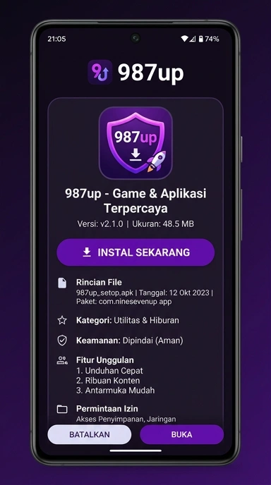 Unduh dan Instal APK 987up untuk Android Anda