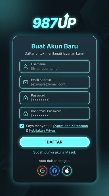 Cara Mudah Buat Akun Baru 987up di Android