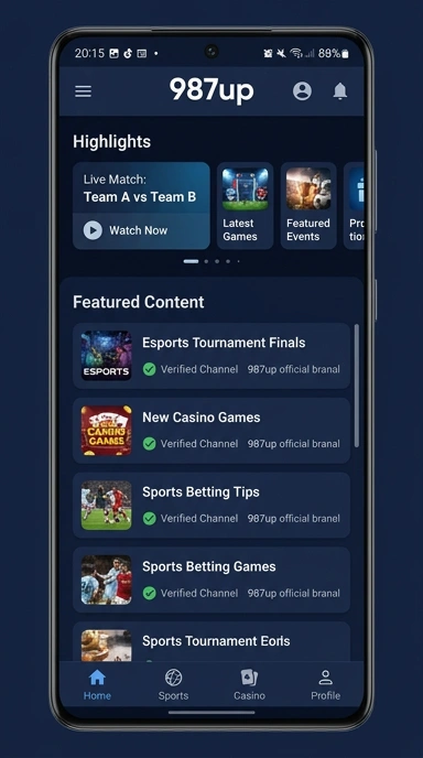 Kanal Resmi 987up untuk Pengguna Android Indonesia