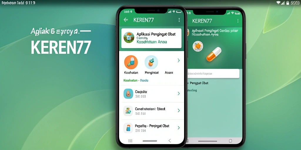 Tampilan antarmuka aplikasi KEREN77 yang sederhana dan mudah dipahami.
