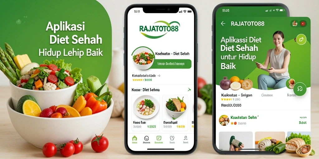 Tampilan antarmuka aplikasi RAJATOTO88 untuk Diet Sehat.